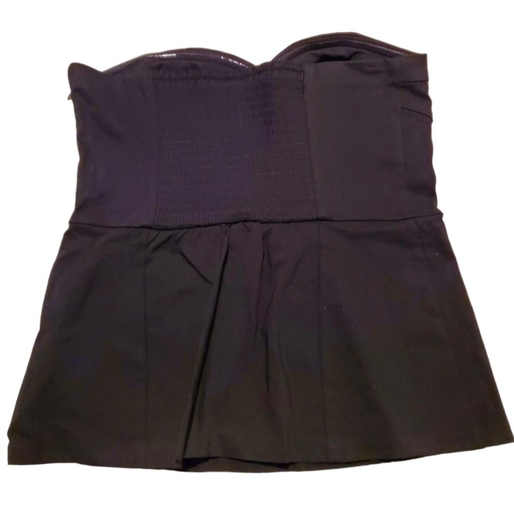 Future Collective Black Strapless Top Bustier Corset Style Party Size S - Picture 2 of 7